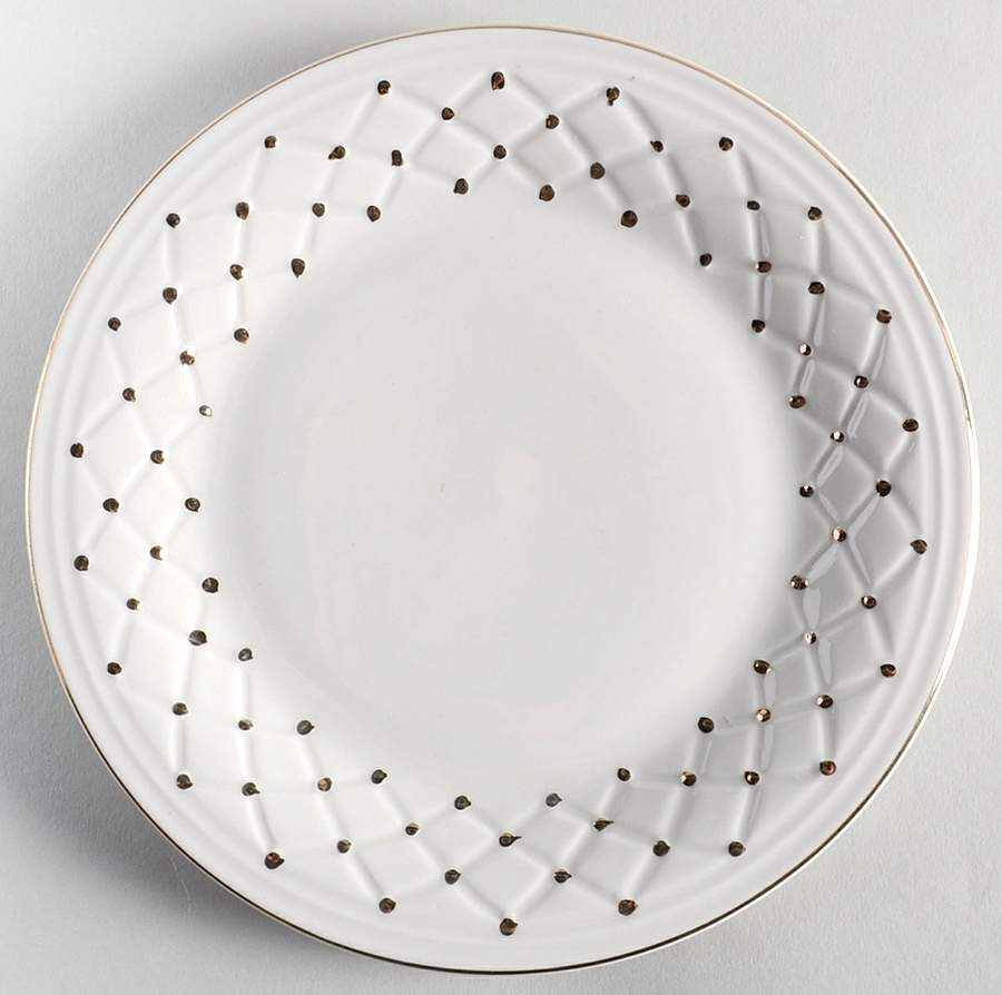 Golden Quilt Salad Plate by Gibson Designs-1