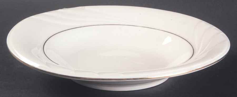 Golden Embrace Rim Soup Bowl by Gibson Designs-1