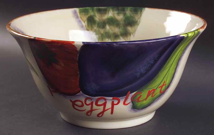 Healthy Picking 11" Round Vegetable Bowl by Gibson Designs-1