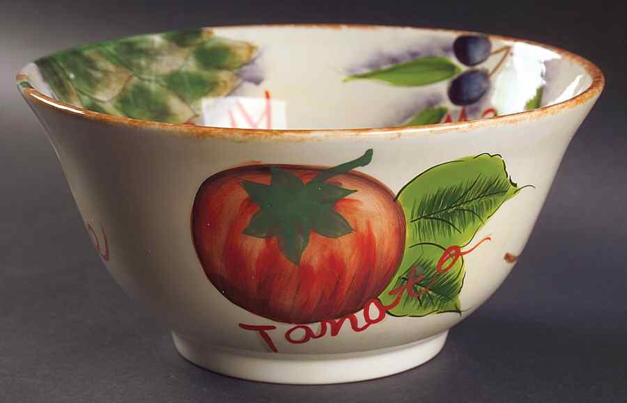 Healthy Picking 9" Round Vegetable Bowl by Gibson Designs-1
