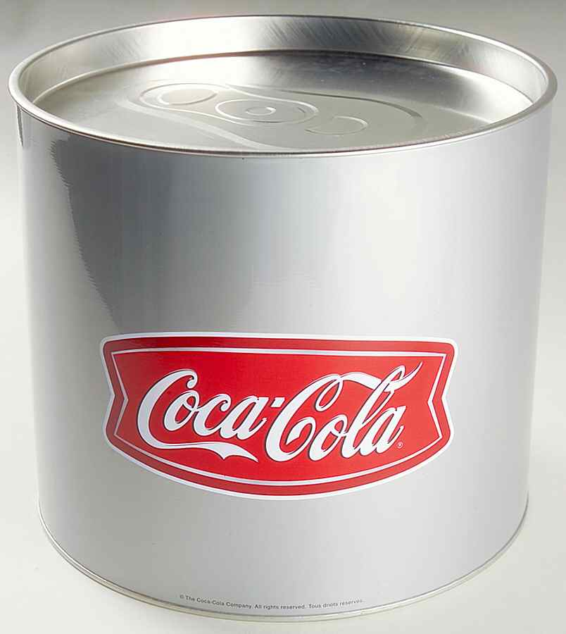 Coca Cola Town Square Tin Penny Bank by Gibson Designs-1