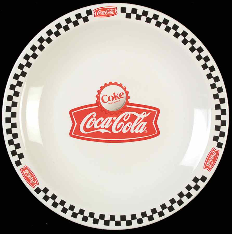 Coca Cola Town Square Dinner Plate by Gibson Designs-1