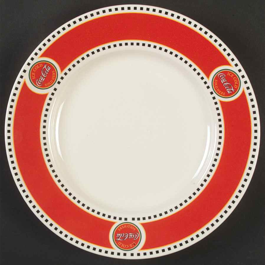 Coca Cola Banner Dinner Plate by Gibson Designs-1
