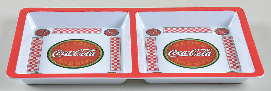 Coca Cola Pop Shop Melamine 2-Part Relish by Gibson Designs-1