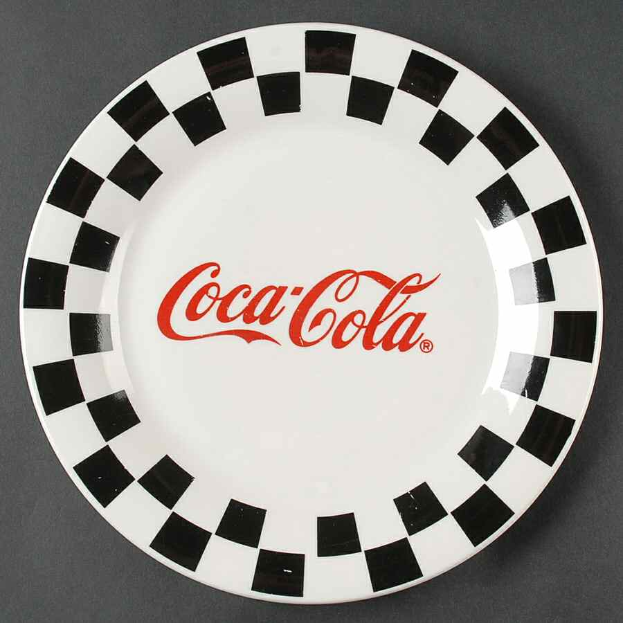Coca Cola Corner Cafe Dinner Plate by Gibson Designs-1