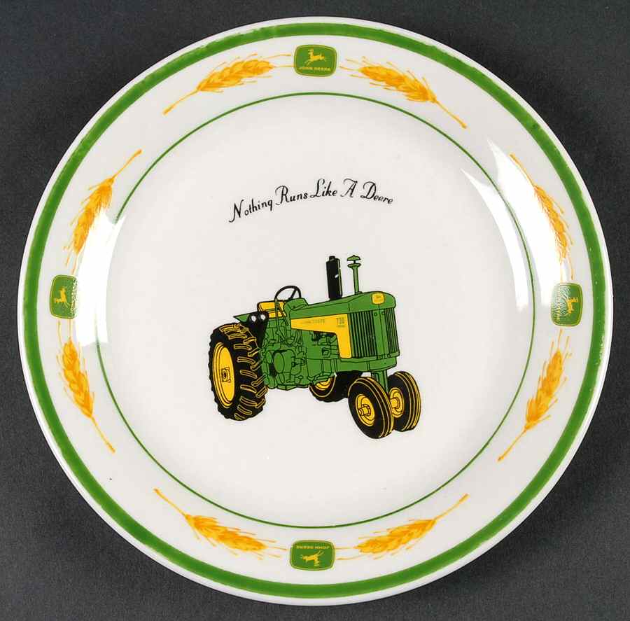 John Deere Amber Fields (Coupe) Salad/Dessert Plate by Gibson Designs-1