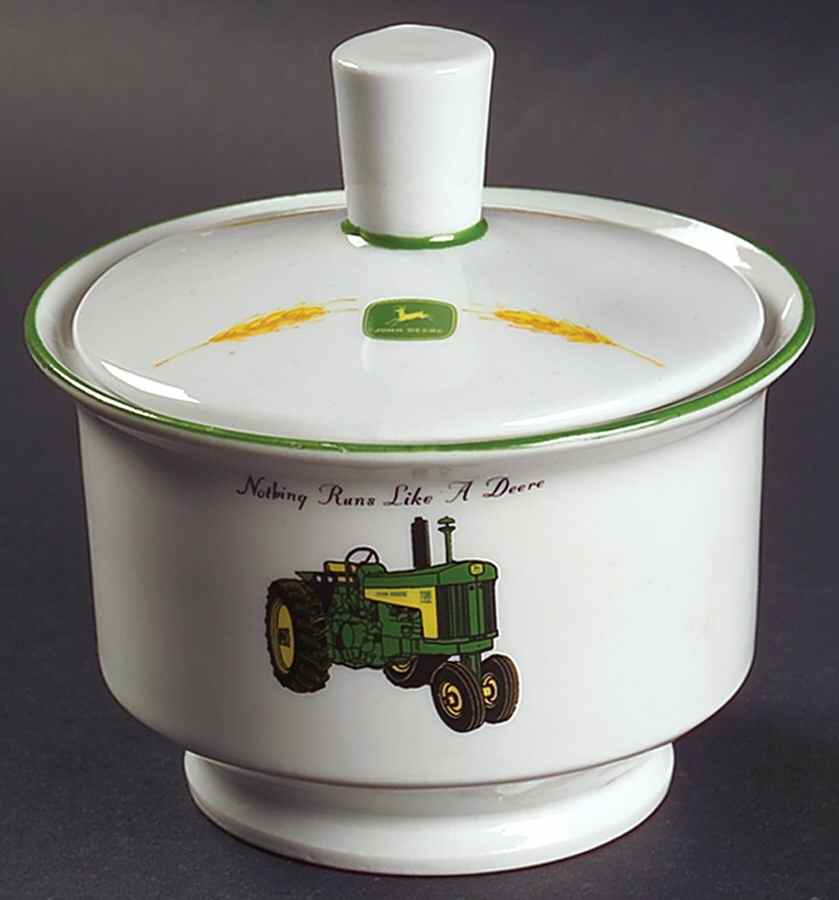 John Deere Amber Fields (Coupe) Sugar Bowl & Lid by Gibson Designs-1