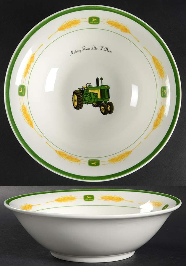 John Deere Amber Fields (Coupe) 9" Round Vegetable Bowl by Gibson Designs-1