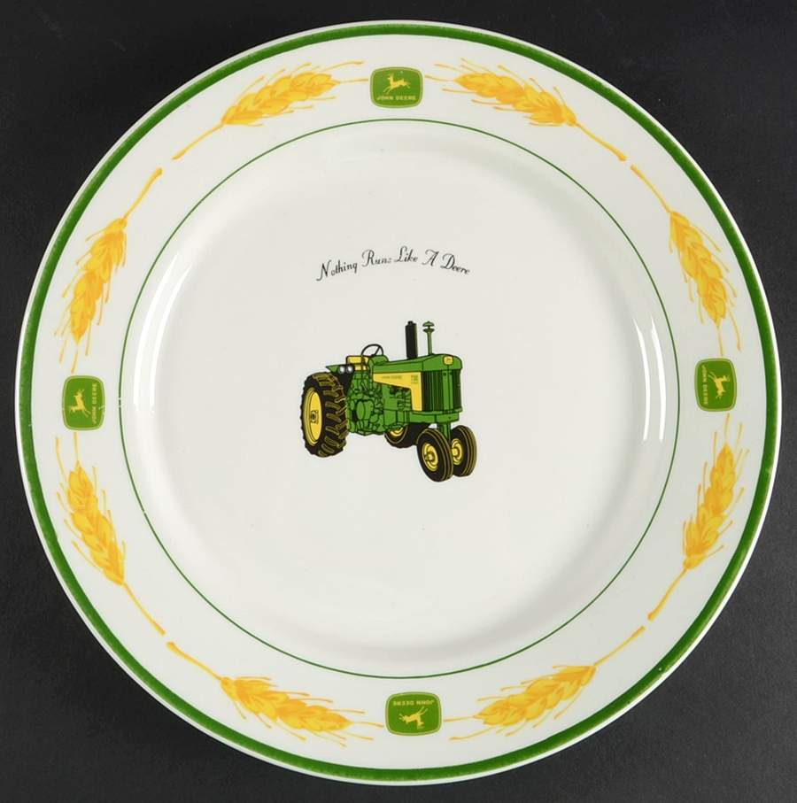 John Deere Amber Fields (Coupe) 12" Chop Plate (Round Platter) by Gibson Designs-1