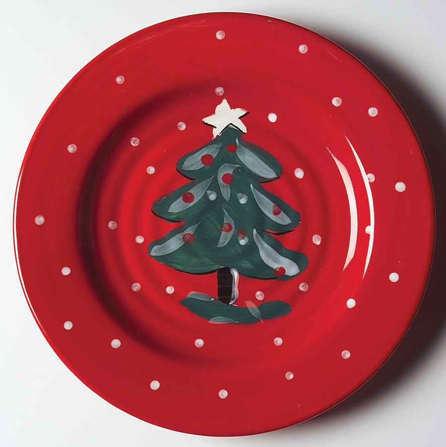 Christmas Frolic Salad/Dessert Plate by Gibson Designs-1