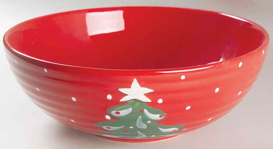Christmas Frolic 12" Round Serving Bowl by Gibson Designs-1