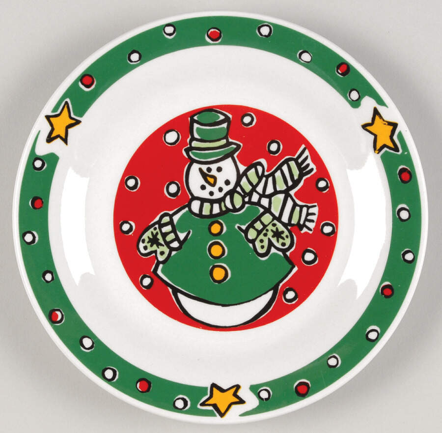 Christmas Treasures Salad Plate by Gibson Designs-1