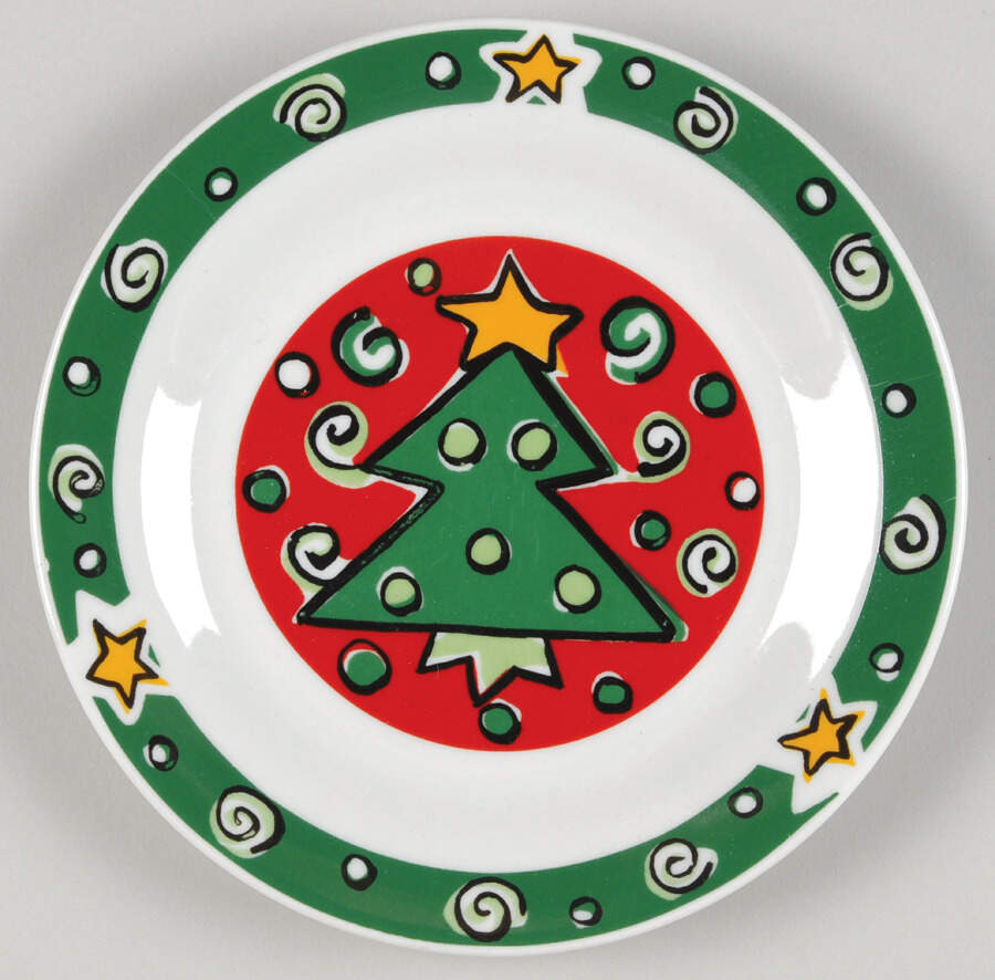 Christmas Treasures Salad Plate by Gibson Designs-1