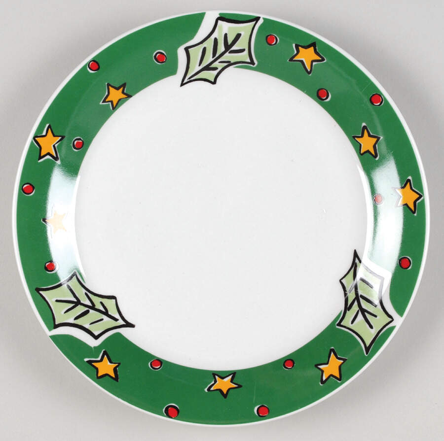 Christmas Treasures Large Dinner Plate by Gibson Designs-1
