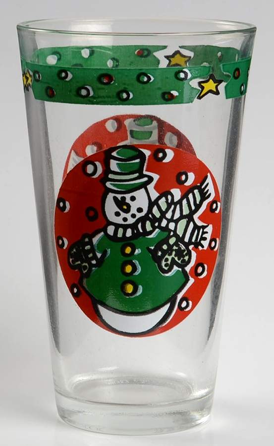 Christmas Treasures 14 Oz Glassware Tumbler by Gibson Designs-1