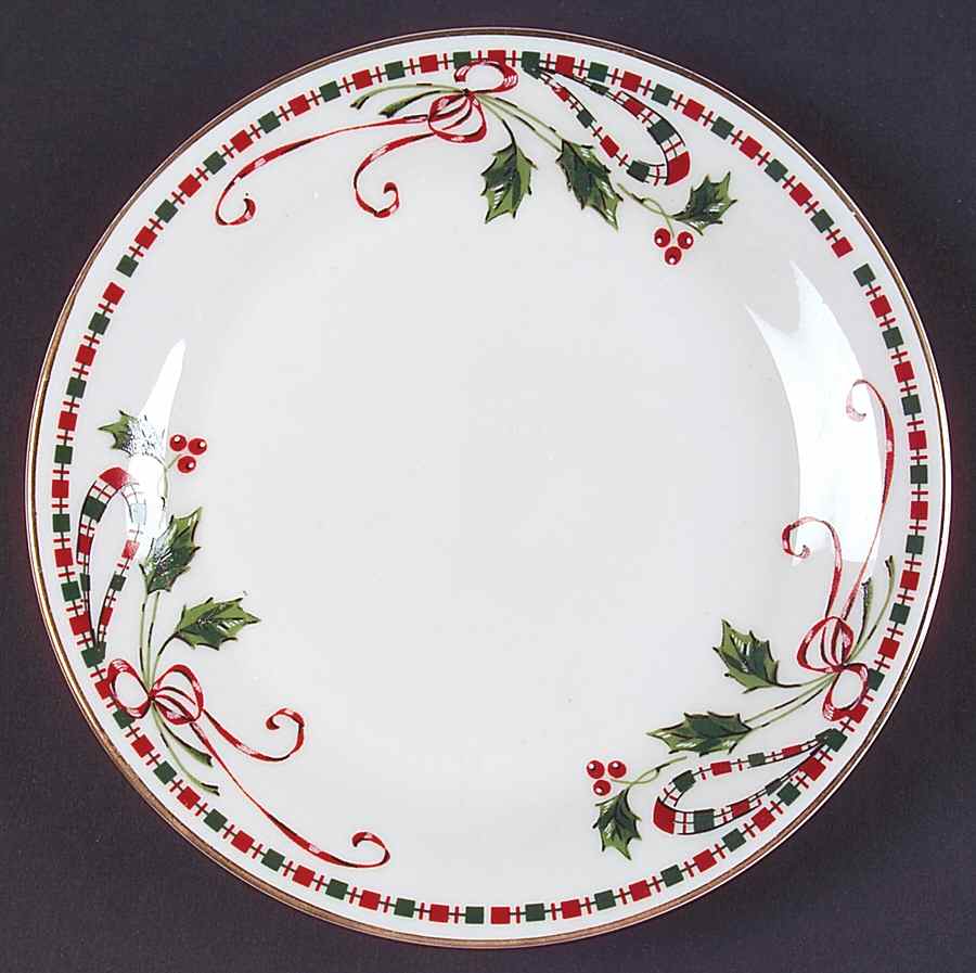 Festive Traditions Salad/Dessert Plate by Gibson Designs-1