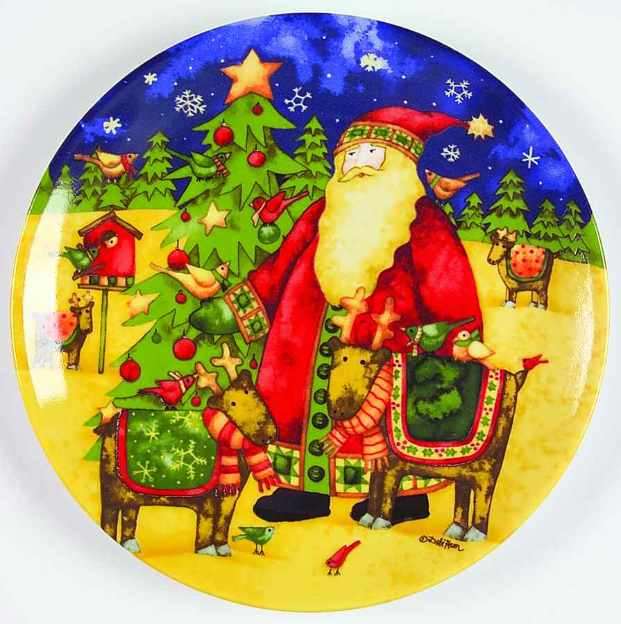 Twilight Santa Salad/Dessert Plate by Gibson Designs-1