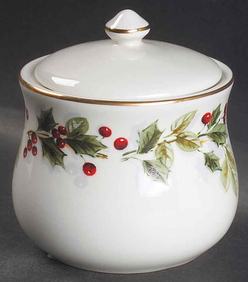 Holiday Classics Sugar Bowl & Lid by Gibson Designs-1