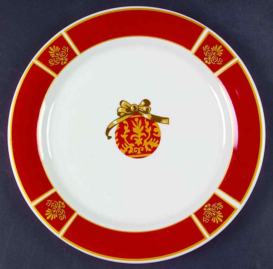 Christmas Rouge Dinner Plate by Gibson Designs-1