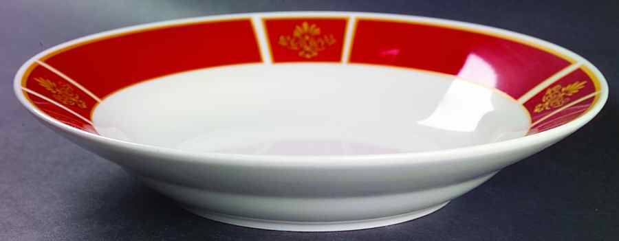 Christmas Rouge Soup/Cereal Bowl by Gibson Designs-1