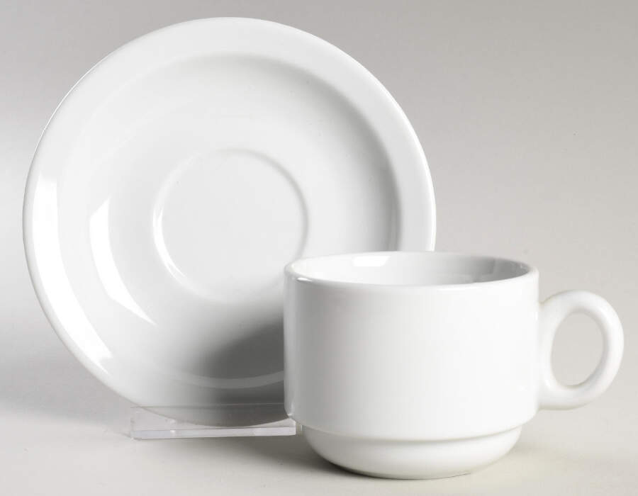 Alpine Flat Cup & Saucer Set by Gibson Designs-1
