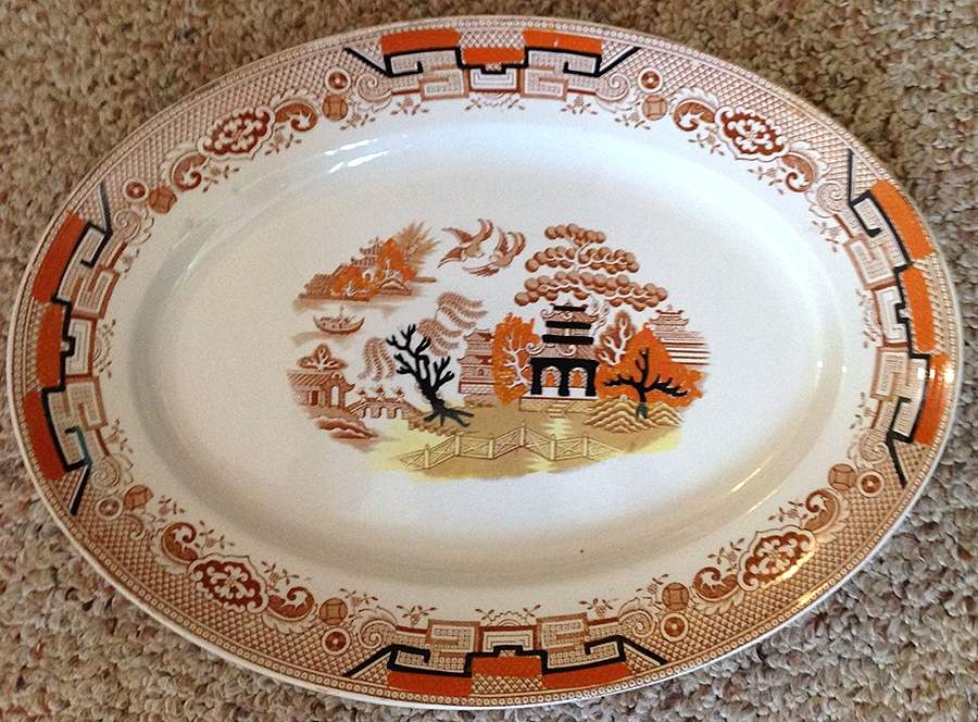 Willow 15" Oval Serving Platter by Gibsons-England-1