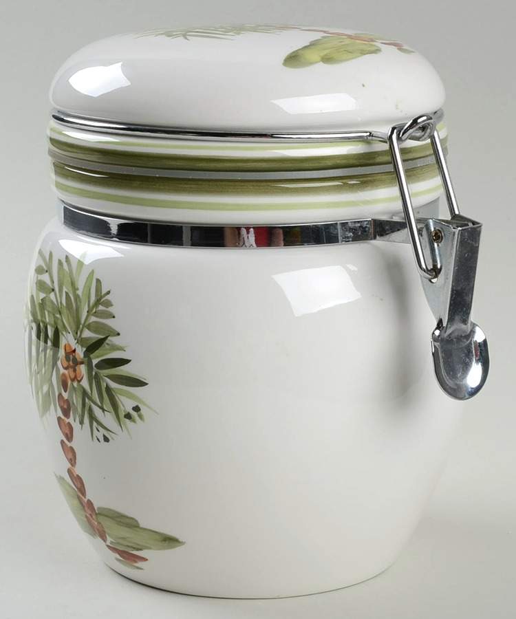 Palm Court Small Canister & Lid by Gibson Designs-1