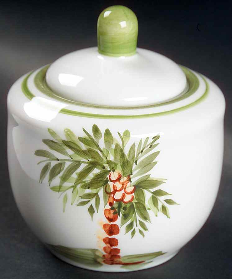 Palm Court Sugar Bowl & Lid by Gibson Designs-1