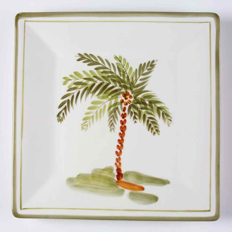 Palm Court Square Dinner Plate by Gibson Designs-1