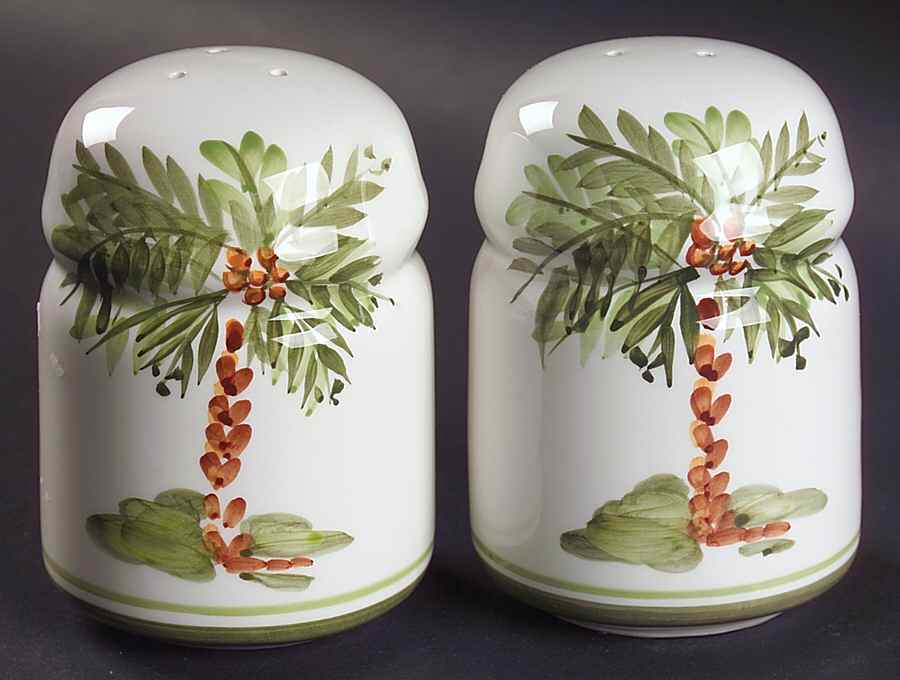 Palm Court Salt & Pepper Set by Gibson Designs-1