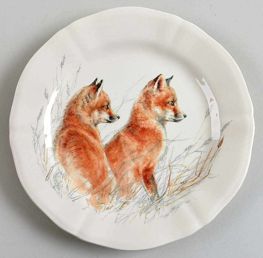 Sologne Dessert/Pie Plate by Faiencerie De Gien-1