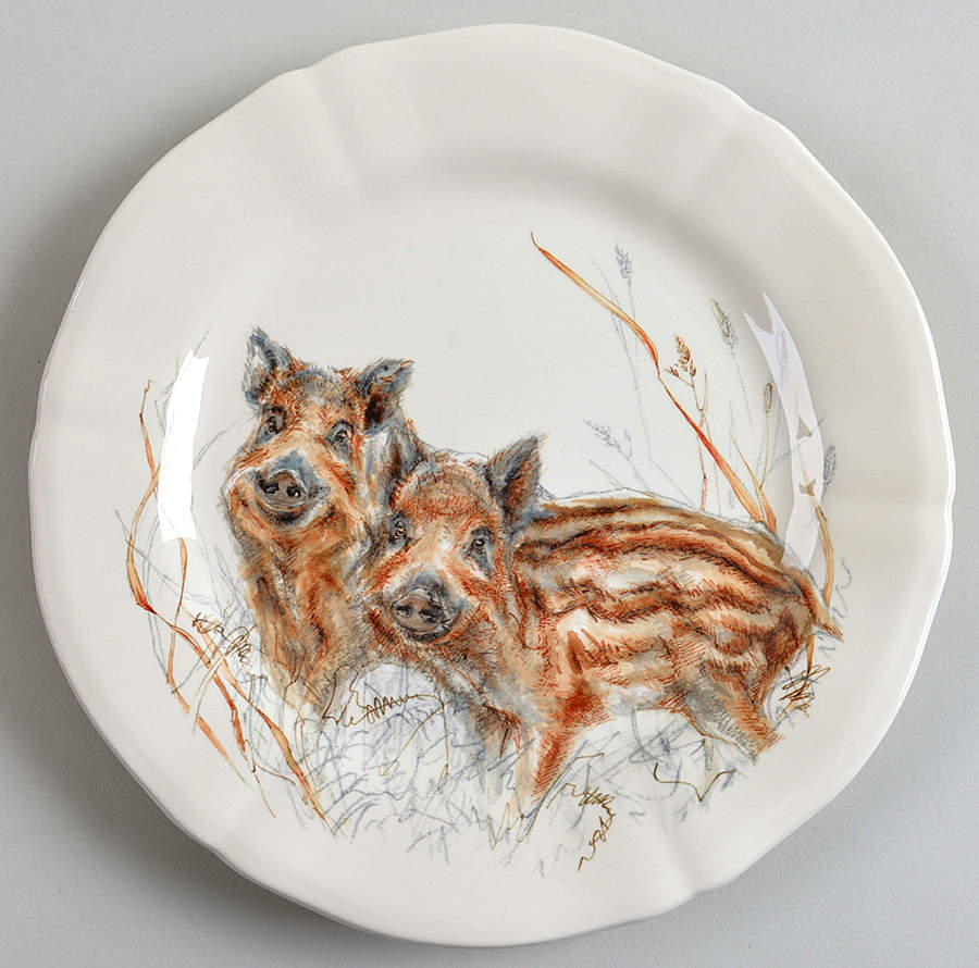 Sologne Dessert/Pie Plate by Faiencerie De Gien-1