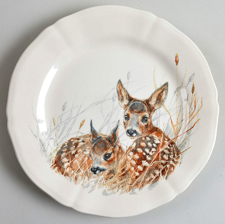 Sologne Dessert/Pie Plate by Faiencerie De Gien-1
