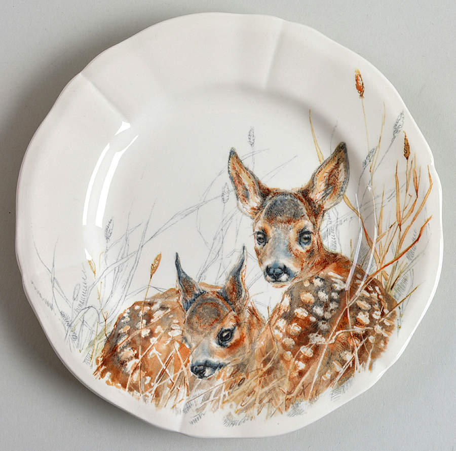 Sologne Canape Plate by Faiencerie De Gien-1