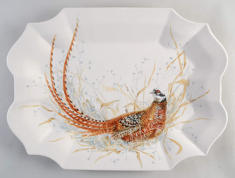 Sologne 19" Rectangular Serving Platter by Faiencerie De Gien-1