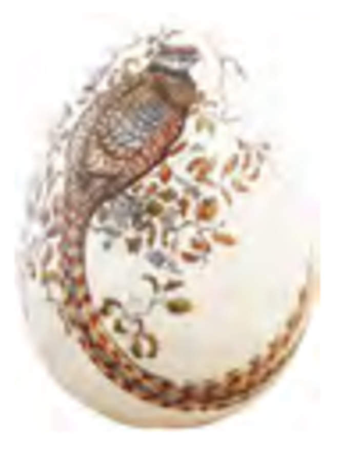 Sologne Large Decorative Egg by Faiencerie De Gien-1