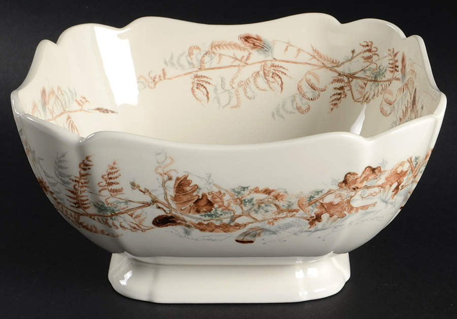 Sologne 9" Square Vegetable Bowl by Faiencerie De Gien-1