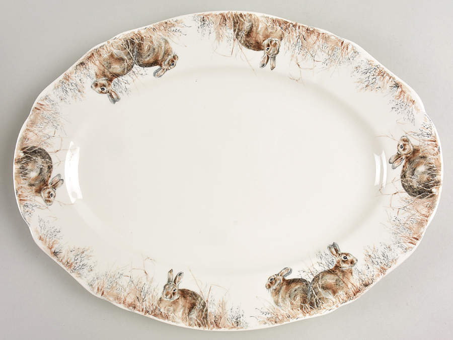 Sologne 15" Oval Serving Platter by Faiencerie De Gien-1