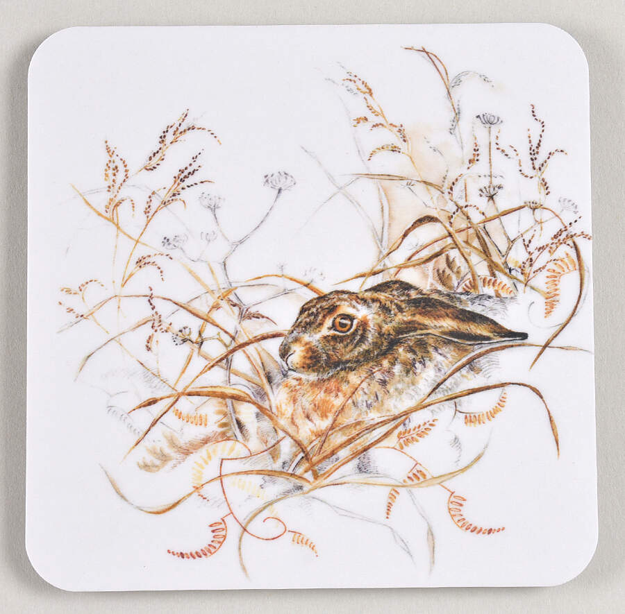 Sologne Square Acrylic Coaster by Faiencerie De Gien-1