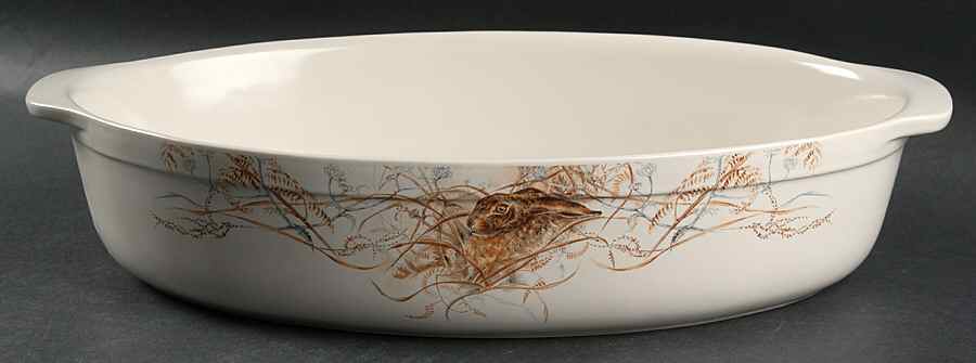 Sologne 15" Oval Baker by Faiencerie De Gien-1