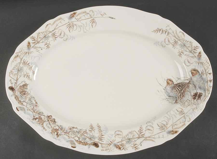 Sologne 17" Oval Serving Platter by Faiencerie De Gien-1