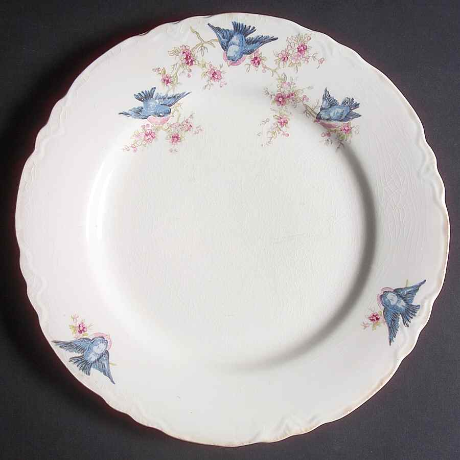 Bluebird Salad Plate by WS George-1