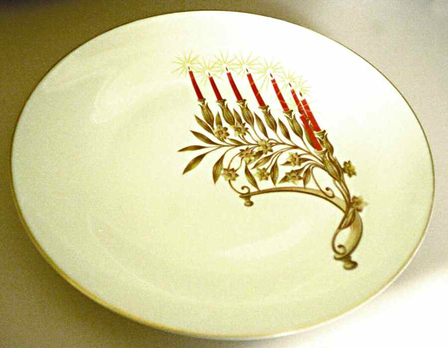 Candelabra Dinner Plate by Ginori 1735-1