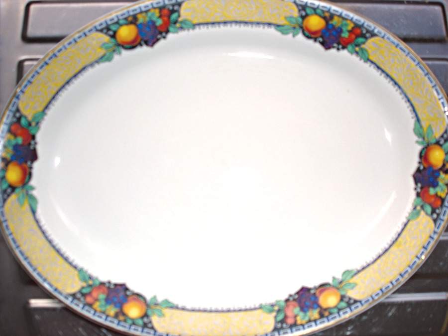GRW6 12" Oval Serving Platter by Grimwades (England)-1