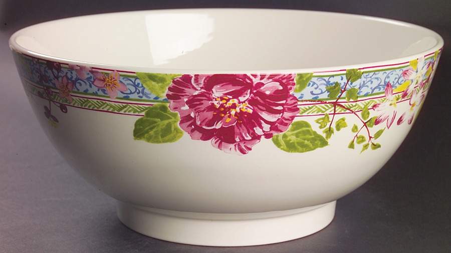 Millefleurs 10" Round Vegetable Bowl by Faiencerie De Gien-1