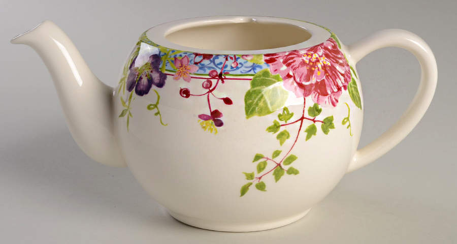 Millefleurs Teapot No Lid by Faiencerie De Gien-1