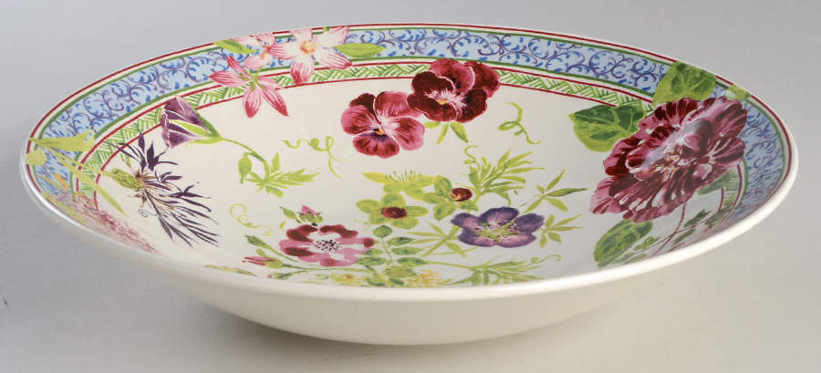 Millefleurs Individual Dinner/Pasta Bowl by Faiencerie De Gien-1