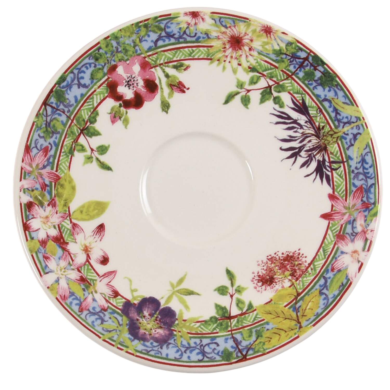 Millefleurs Saucer for Demitasse Cup by Faiencerie De Gien-1