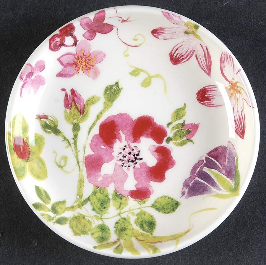 Millefleurs Miniature Sugar Dish/Plate by Faiencerie De Gien-1