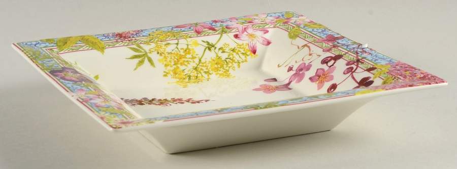 Millefleurs Candy Dish-Square 8" by Faiencerie De Gien-1